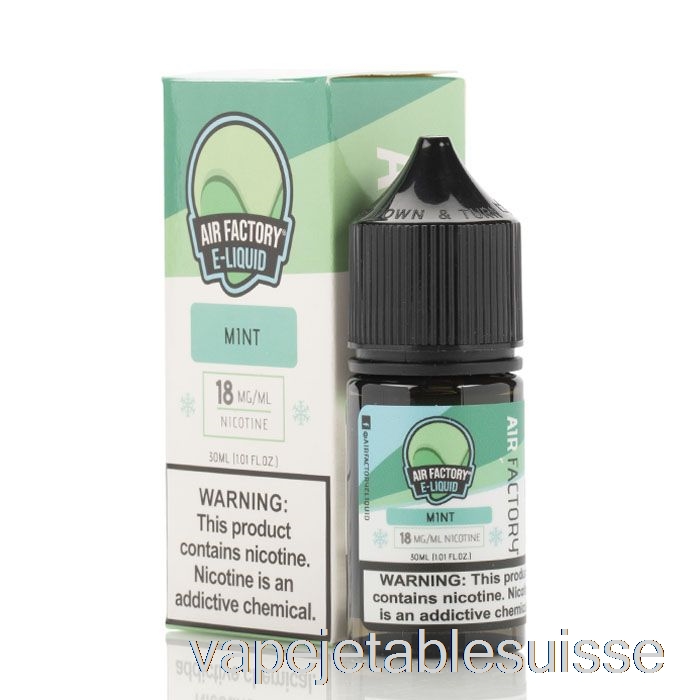 Vape Suisse Menthe - Eliquides Sels D'air Factory - 30ml 36mg